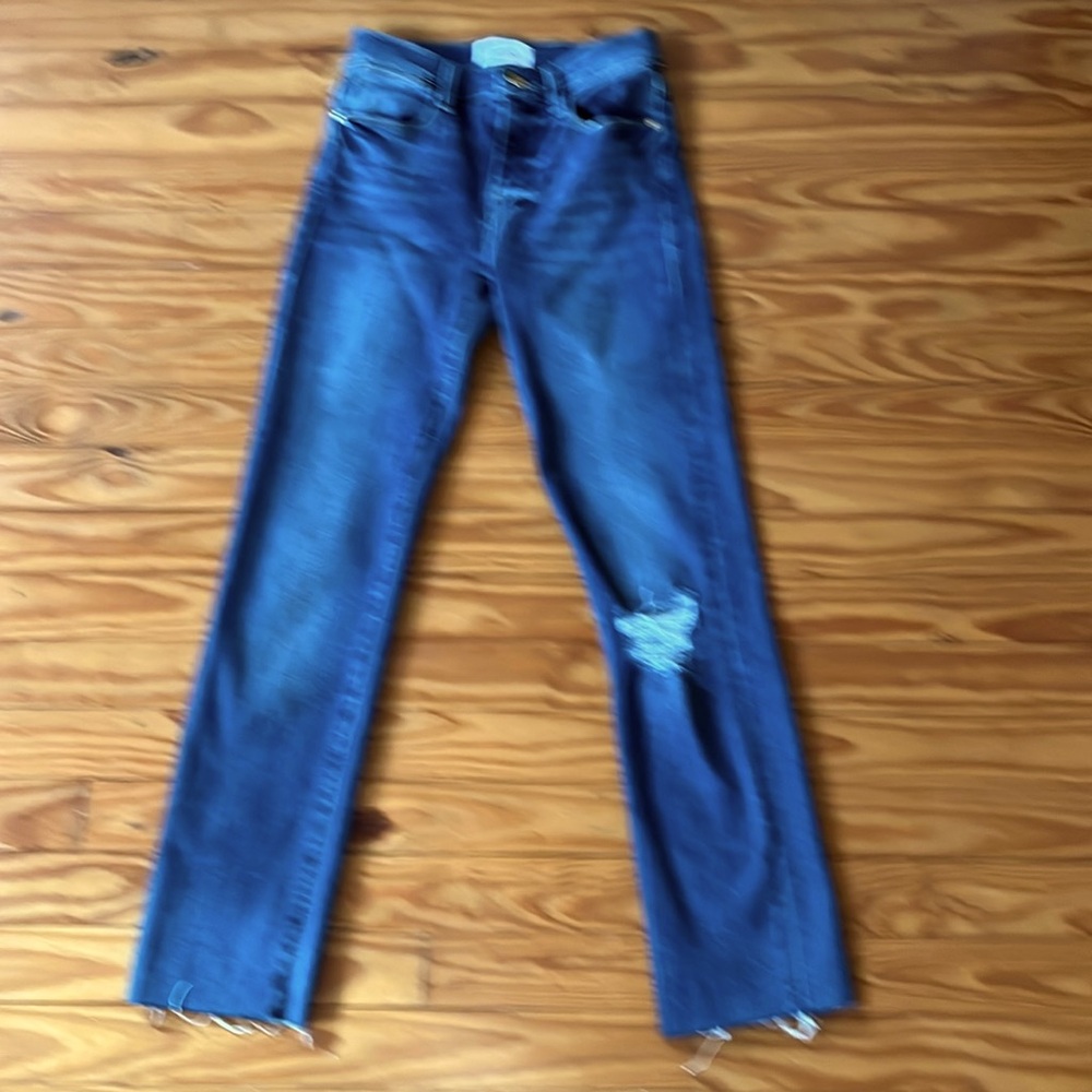Frame Le High crop straight jean
Size 25